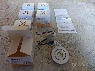 Faretti Led tondi orientabili da incasso
