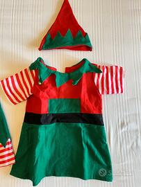 Vestito elfo folletto 7/9 anni