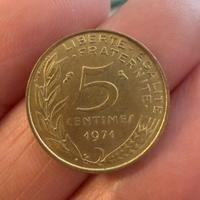 Moneta 5 Centimes 1971 - Francia - Marianne