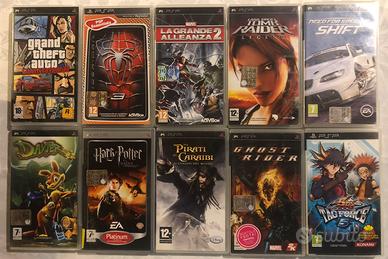 NFS, Yu-Gi-Ho, GTA, Spiderman, Tomb raider Psp