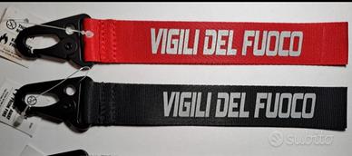 Portachiavi vigili del fuoco con moschettone 115