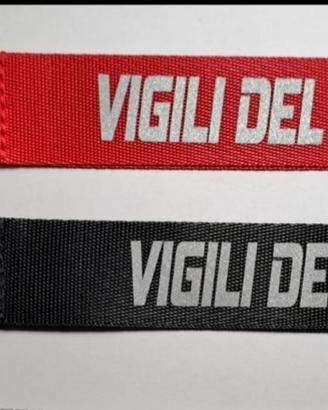 Portachiavi vigili del fuoco con moschettone 115