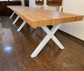 NUOVO Tavolo cm 120x80 allungabile a 320 cm