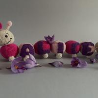 Peluche bruco con nome