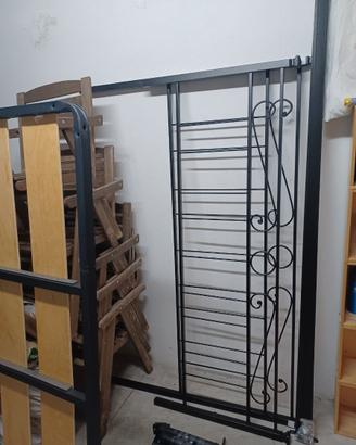 Struttura letto e rete con doghe