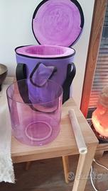 Campana di cristallo ametista in Si con Custodia