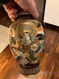 Antico vaso giapponese Satsuma