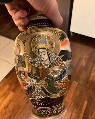 Antico vaso giapponese Satsuma
