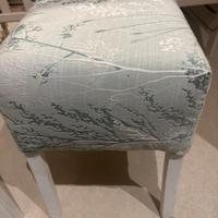 Pouf artigianale da tappezzeria shabby NUOVO