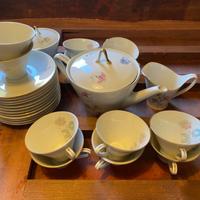 Bavaria Kronester servizio the da 12 fiori e oro