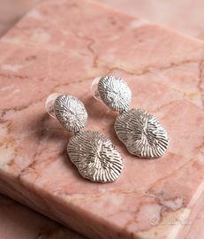 orecchini acciaio ipoallergenico argentati,pendent