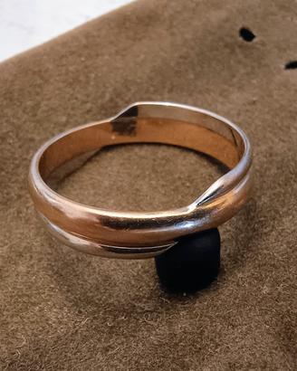 Anello oro bianco e giallo della UnoAerre