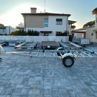 Rimorchio per barca o gommone 1300Kg complessivi
