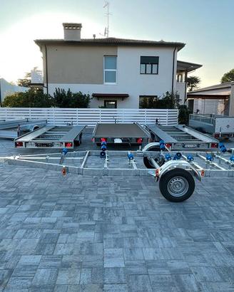 Rimorchio per barca o gommone 1300Kg complessivi