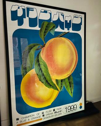 Stampa Poster d’autore Vintage pesche 1999