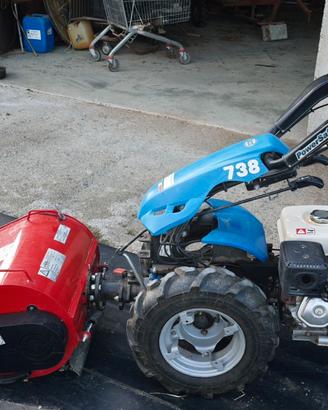 Motocoltivatore BCS 738 + trincia + falciatrice +
