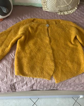 Cardigan senape italiano