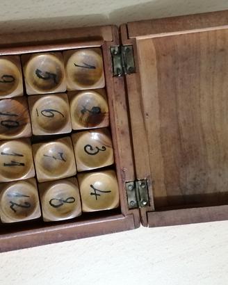 rompicapo del 15 - cofanetto in legno