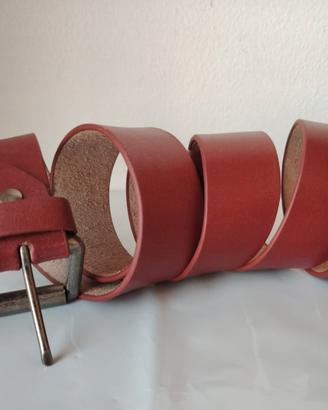 Cintura artigianale in vera pelle-Varie taglia 