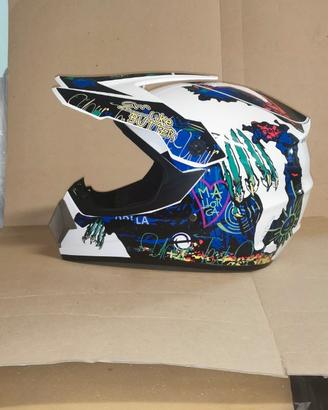 Kit motocross bambino casco e protezioni