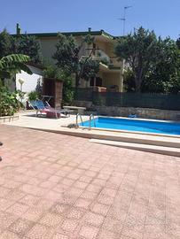 villa con piscina