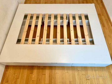 Letto Ikea Nordli con cassetti 140x200 Smontato