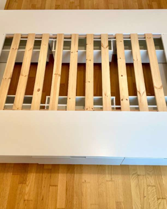 Letto Ikea Nordli con cassetti 140x200 Smontato