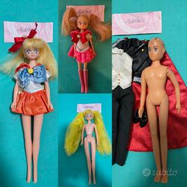 Lotto indivisibile bambole Sailor Moon con difetti