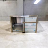 Acciaio cucina ante scorrevoli