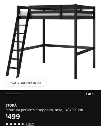 IKEA STORA MATRIMONIALE LETTO