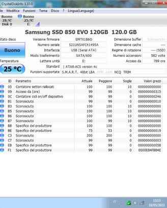 Disco 2,5" ssd samsung 850 evo 120gb SATA/6