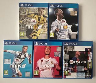 Lotto giochi PS4 FIFA 17–18–19–20–21 – originali