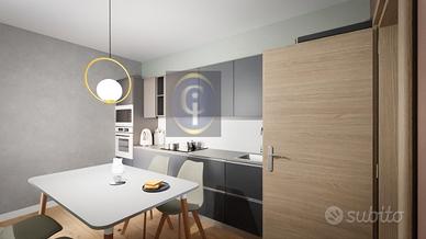 Nuovo trilocale con loggia e box in palazzina
