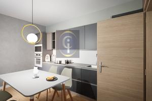 Nuovo trilocale con loggia e box in palazzina