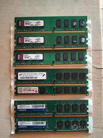 Lotto di 7 RAM DDR2 -PC2
