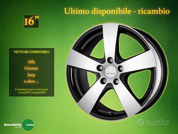 Cerchio in Lega 16" Ricambio o Scorta