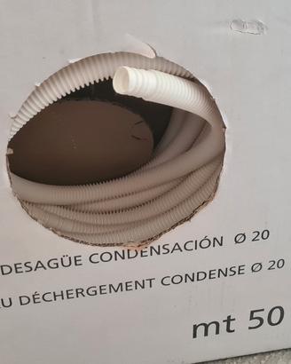 Tubo scarico condensa, 45 metri diametro 20mm.