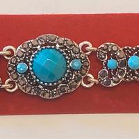 Bracciale stile vintage turchese 