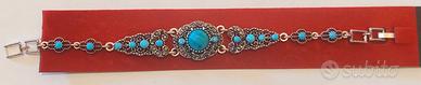 Bracciale stile vintage turchese 