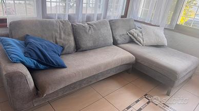 Divano 3posti + penisola sfoderabile