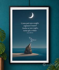 Poster "Lucio Battisti" - Come può uno scoglio 