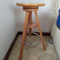 Sgabello  con vite variabile