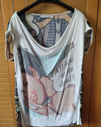 T-shirt donna con stampa