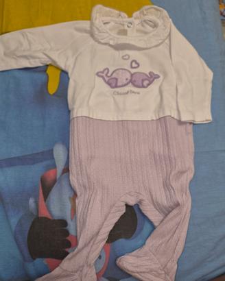 set abbigliamento tutine body taglia 0-1 mese