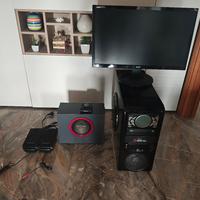 PC  + monitor  19 pollici + casse audio 2+1
