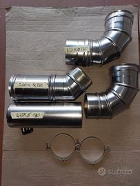 raccordi in acciaio  x caldaia ferroli