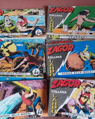 16 strisce zagor ristampe serie lampo