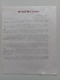 Documentazione Archivio direzionale Cartier  1984