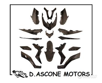 KIT CARENE NERO LUCIDO 16PZ YAMAHA XMAX 2017 2022