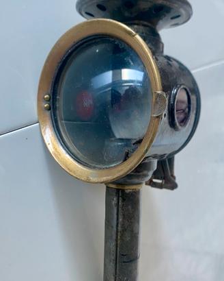 Lanterna bici antica Luxor a candela completa rara